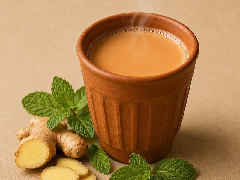 Ginger Pudina Chai